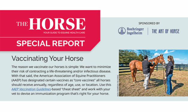 Equine Vaccination Cheat Sheet