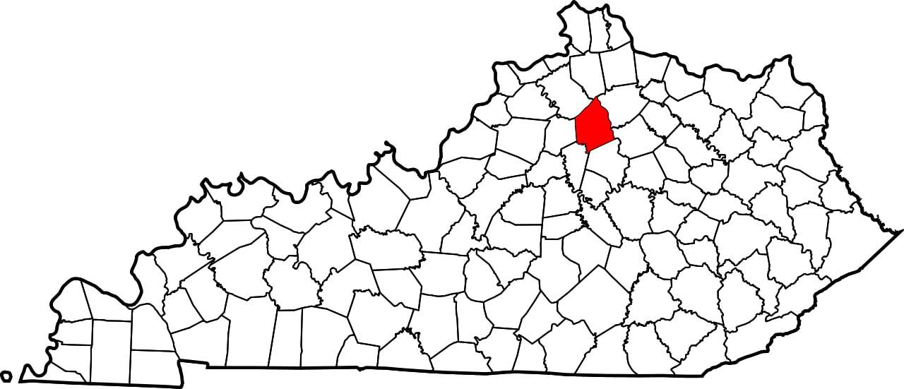 Maps showing counties with confirmed cases of Strangles in Ohio, Michigan, and Florida