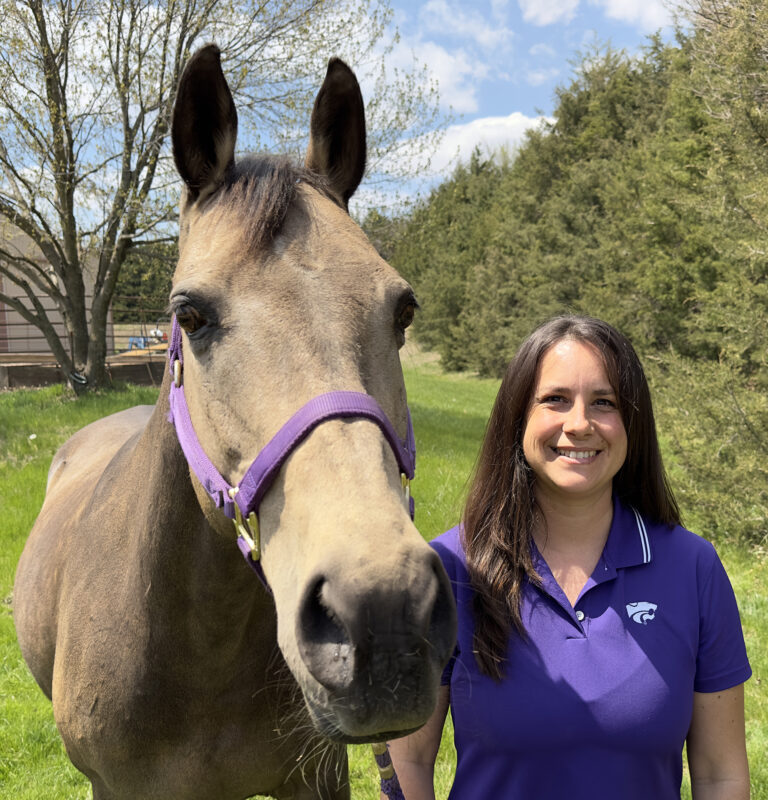 Dr. Cassandra Olds with horse